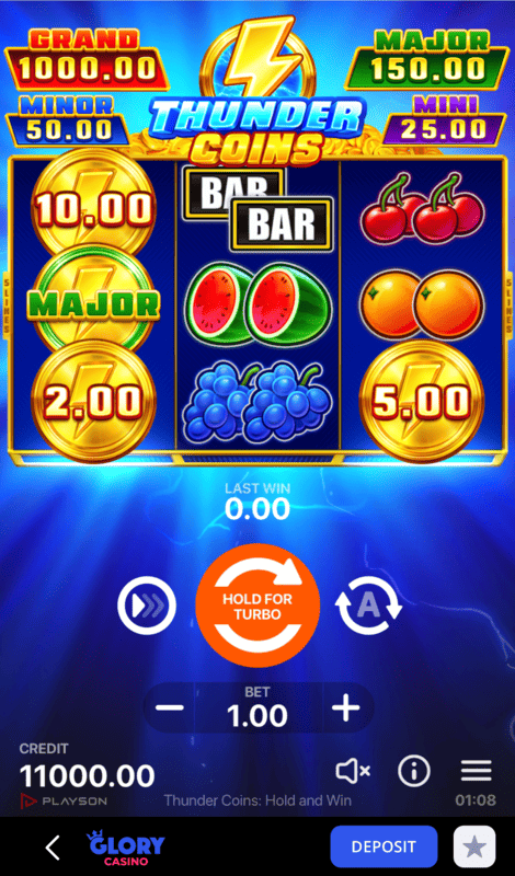 Thunder Coins: Hold and Win demo version